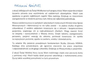 19 kwietnia – SPZOZ Szpital Specjalistyczny MSWiA w Złocieńcu – Życzenia Wielkanocne.
